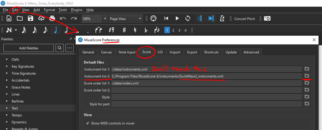GW2 Instruments In Musescore - Installation Guide - Divinity ...