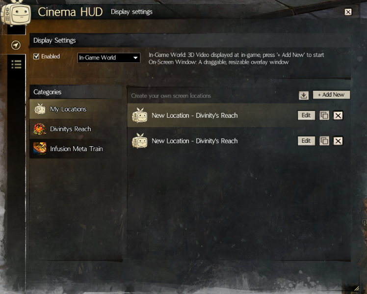 Display Tab
